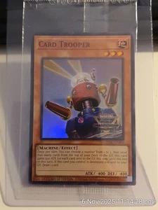Tarjeta soldado YUGIOH 25YC-EN003 súper rara casi nueva ycs estampada SELLADA - Imagen 1 de 1