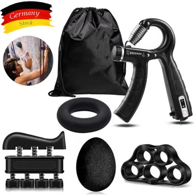 Handtrainer Unterarmtrainer Fingertrainer Set Verstellbarer Griffkraft Trainer  - Bild 1 von 4