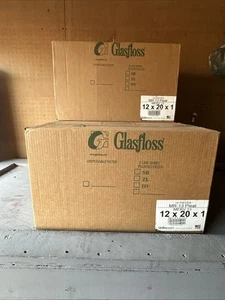 Glasfloss MS12201 12x20x1 Pleated Air Filter Merv 13 Box 12 Brand New Sealed - Picture 1 of 2