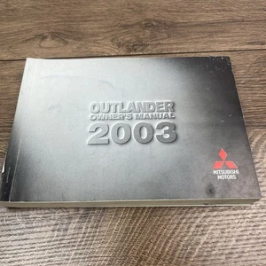 2003 Mitsubishi Outlander Owners Manual 03 Mitsubishi Outlander Owners Manual - Bild 1 von 9