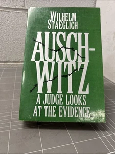 LIBRO DE GUERRA DE COLECCIÓN AUSCHWITZ UN JUEZ MIRA LAS PRUEBAS STAEGLICH NAZI SEGUNDA GUERRA MUNDIAL E - Imagen 1 de 11
