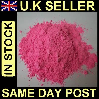 FLUORESCENT PINK  500g POWDER PAINT  FOR ART & CRAFT NON TOXIC ODOUR FREE - Image 1 of 4
