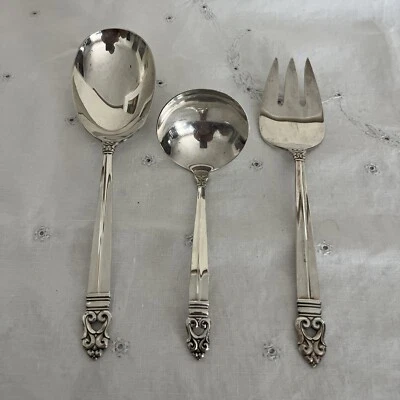 3 piezas para servir Royal Danish de plata esterlina internacional Foto 1 de 4