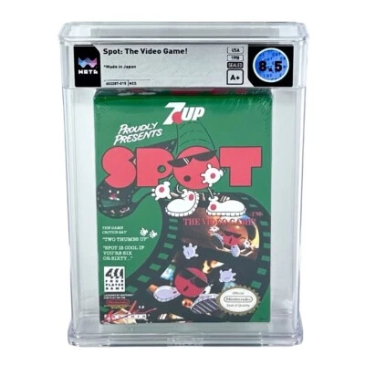 NES Spot: The Video Game! 7up WATA 8.5 Factory Sealed Graded Nintendo Game - Image 1 of 4