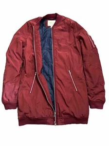 Chaqueta Adidas Neo Bomber Coaches Para Hombre Talla Pequeña S Rojo Granate Cremallera Completa Logo - Imagen 1 de 15