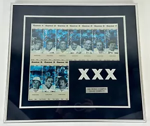 1995 Dallas Cowboys Multi-Signed Season Tickets Uncut Sheet 10 Autographs SB XXX - Picture 1 of 12