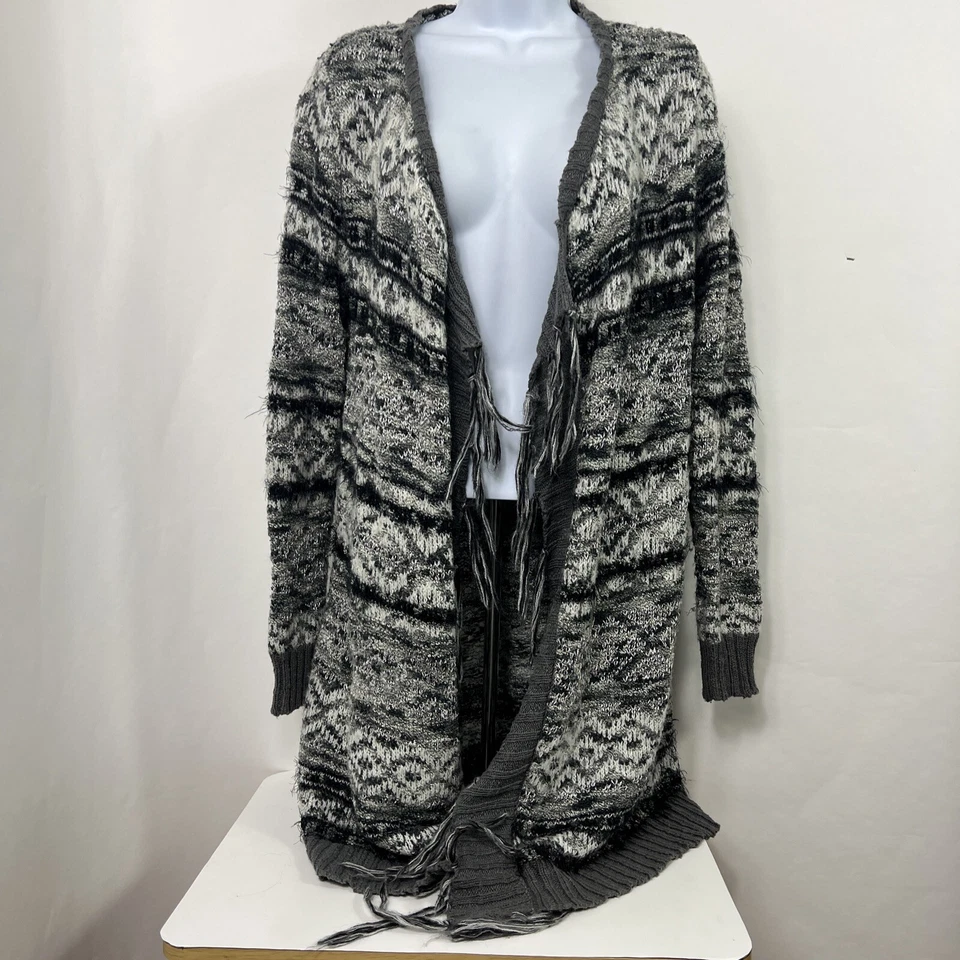 Cárdigan Suéter American Rag Cie Medio Frente Abierto Manga Larga Mezcla de Lana Foto 1 de 4