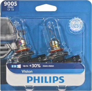 Philips Automotive Lighting 9005 Vision Upgrade Headlight Bulb with up to 30% Mo - Picture 1 of 6