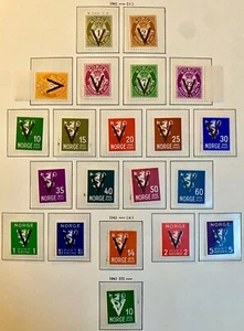 WWII Norway MH V-stamps Complete Year 1941 without wm - Picture 1 of 1