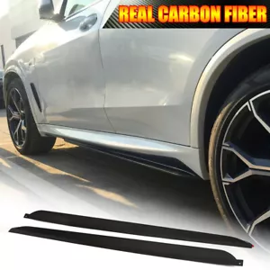 For BMW X5 G05 M-Sport 2019-2024 REAL CARBON Side Skirts Extension Lip BODYKIT - Bild 1 von 13