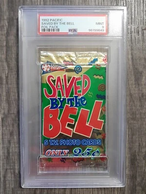 1992 Pacific Saved By The Bell Foil Pack PSA 9 - Image 1 of 2