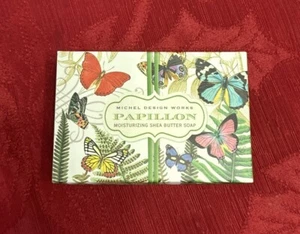 MICHEL DESIGN WORKS Papillon Moisturizing Shea Butter Soap Bar 4.5 Oz - Picture 1 of 3