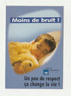 Montpellier Carte Postale Publicitaire Moins De Bruit - Un Peu De Respect