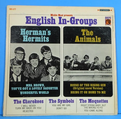 MICKI MOST PRESENTS ENGLISH IN-GROUPS LP 1965 ANIMALS GREAT CONDITION! VG+/VG!!A - Image 1 of 4