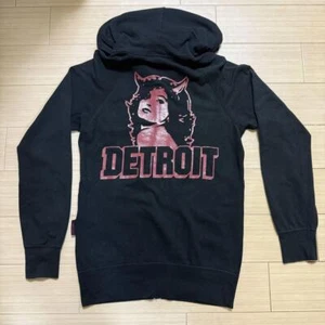 Sudadera con Capucha Hysteric Glamour Cremallera Años 00 Diablo Doble Cara Usada Japón - Imagen 1 de 13