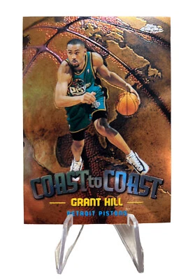 1998-99 TOPPS CHROME COAST TO COAST REFRACTOR ❗️ Grant Hill #CC4 Detroit Pistons - Image 1 of 3