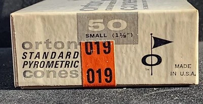 019 Orton Small Standard Pyrometric Cones. 50 Count. Sealed. NOS. Our T5818 - Image 1 of 4