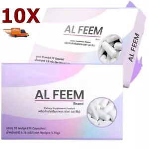 10X AL FEEM Dietary Supplement Natural Extracts Enlarged Chest Fresh Brain Skin - Picture 1 of 8