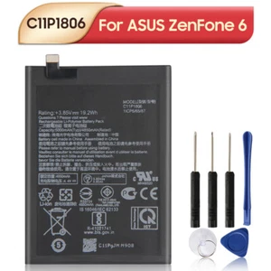 Original Tablet Battery C11P1806 For ASUS ZenFone 6 ZS630KL I01WD 5000mAh - Picture 1 of 6