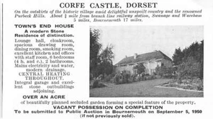 1950 Towns End House Corfe Castle Dorset For Sale - Picture 1 of 1