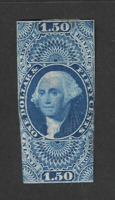 USA Scott # R73P3 Fine Proof India Paper Stamp US BOB Revenue Cat $110 - Image 1 of 2