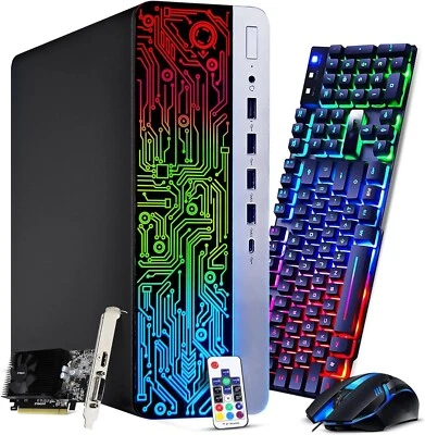 HP RGB G3 Desktop i7-7th Gaming PC GTX NVIDIA 32GB 2TB SSD 2TB Wi-Fi Windows 11 - Image 1 of 4