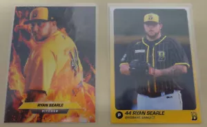 2018/19 Ryan Searle Baseball Cards - Brisbane Bandits - Les Capitales de Quebec - Foto 1 di 2