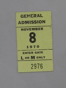 Vtg 1970 San Diego Chargers Vs. Denver Broncos NFL Football Game Ticket Stub - Picture 1 of 2