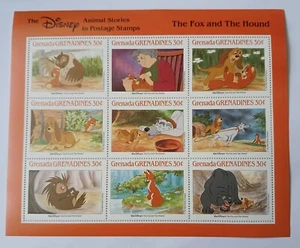DISNEY - THE FOX AND THE HOUND - GRENADA - COA #2242 - MNH - Picture 1 of 2