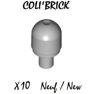 Lego 58176 - 10x Gyrophare Light cover with Bar - Gris Light Bluish Gray - Neuf - Picture 1 of 1