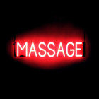 MASSAGE Neon-Led Sign for Business. 29.6" X 6.3" Ultra Bright, Energy Efficient,