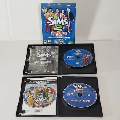 The Sims 2 Apartment Life Limited Collection Double Deluxe PC DVD ROM Software  - Image 1 of 4