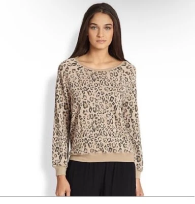 Sudadera Pullover Algodón Patrón Leopardo Joie Annora Talla Pequeña Foto 1 de 4