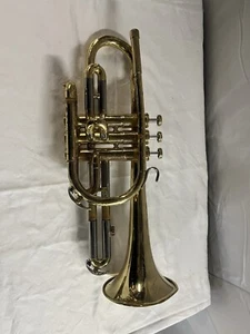 Vintage Conn Cornet With Hard Case See Photo - Needs Some Work - Picture 1 of 14