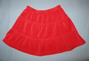 Hanna Andersson Red Velour Tiered Ruffle Skirt 90 VGUC - Picture 1 of 3