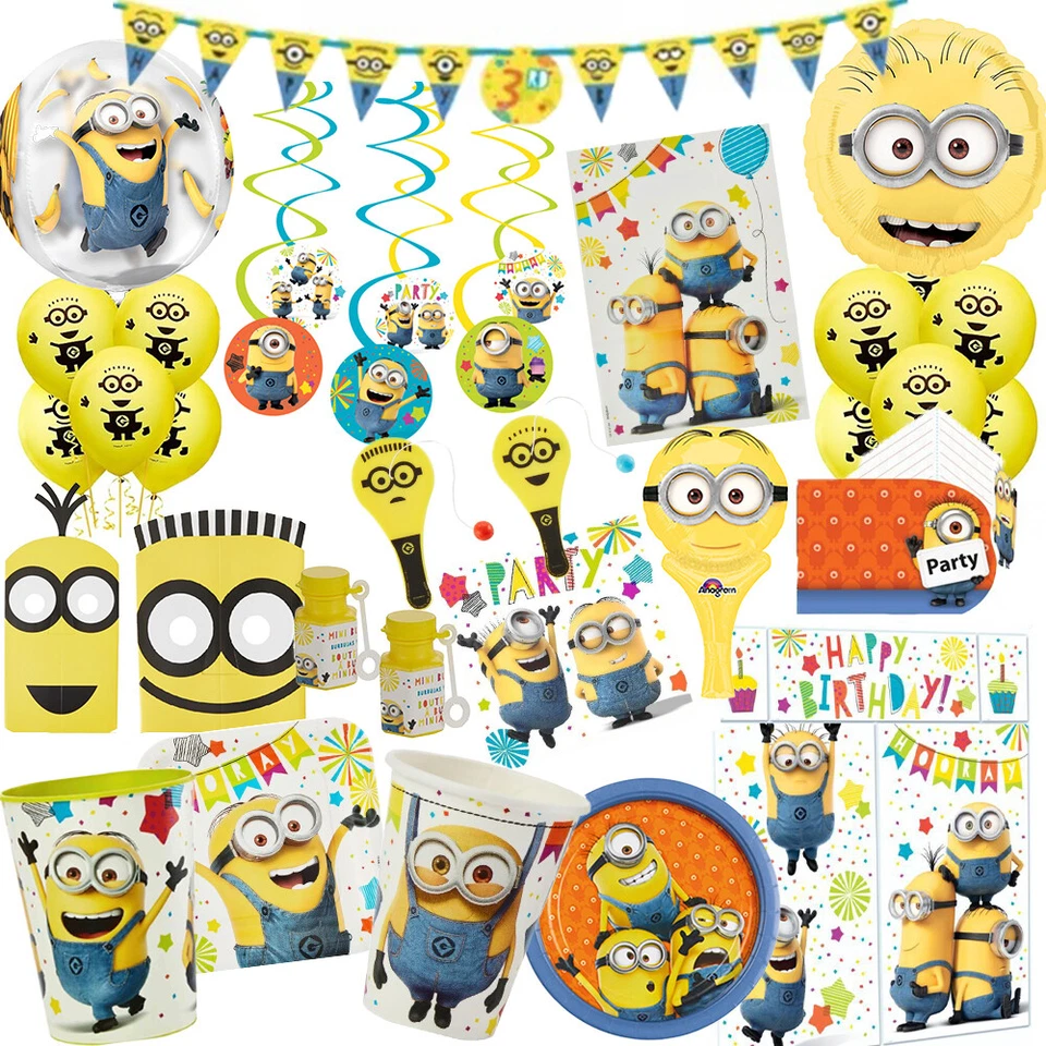 Despicable Me Minions Birthday Party Supplies- You Choose your product from menu - Image 1 of 1