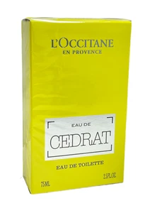 L'Occitane En Provence Eau De Cedrat Eau De Toilette 75ml/2.5fl.oz. New Sealed - Picture 1 of 2