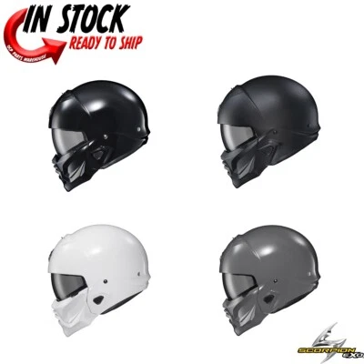 2024 SCORPION EXO COVERT 2 2 PIECE OPEN FACE HELMET - PICK SIZE & COLOR - Image 1 of 4