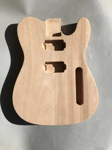 DIY Unfinished Guitar Body Mahogany Maple Top Unfinished Set In Heel bolt on - Picture 1 of 5