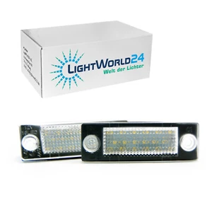 Luz de matrícula 2x VW Caddy Golf Plus Jetta Passat Touran T5 Skoda Superb NUEVO - Imagen 1 de 7