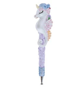 Planet Pens Sparkle Seahorse Unicorn Novelty Pen -Office Supplies Ballpoint Pen - Picture 1 of 9