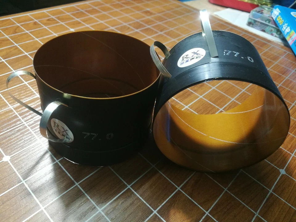 1 pieza 77mm 8 ohmios altavoz bobina de voz para FAITAL 15PR400 woofer altavoz bajo Foto 1 de 1