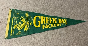 Vtg 1940’s 50’s Green Bay Packers Football Felt Pennant Full Size 28” Antique - Picture 1 of 6