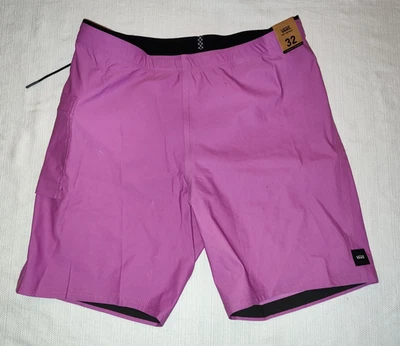 NUEVO Bañador Vans Off The Wall púrpura elástico poliéster sin forro cintura 32 NUEVO Foto 1 de 4