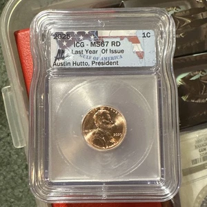 2025 Last Year Of The Penny! MS67 RD Lincoln Cent! - Picture 1 of 24