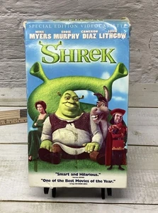 SHREK 2001 Animated Movie VHS Video Tape Special Edition Large Case Big Box - Picture 1 of 7