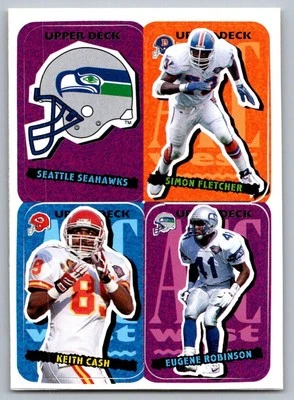 1995 Collector's Choice Update Stick-Ums Seattle Seahawks/Simon Fletcher/Keith - Image 1 of 2