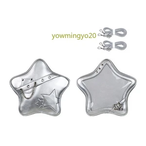 Cute Itabag Woman's Double-Shoulder Crossbody Bag Five-Pointed Star Transparency - Picture 1 of 37