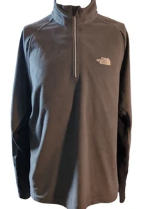 The North Face TKA 100 Fleece grauer Herrenpullover mit Viertelreißverschluss Größe – UK Large - Bild 1 von 9
