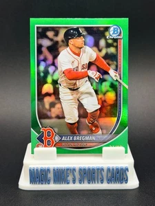 Alex Bregman 2025 Bowman Chrome #15 True Green Refractor /99 Boston Red Sox - Picture 1 of 2